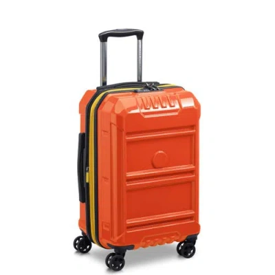 Delsey Paris Rempart Carry-on Hardside Expandable Luggage With Spinner Wheels In Orange
