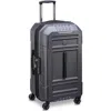 Delsey Paris Rempart Checked Medium Hardside Expandable Luggage Trunk With Spinner Wheels In Anthracite