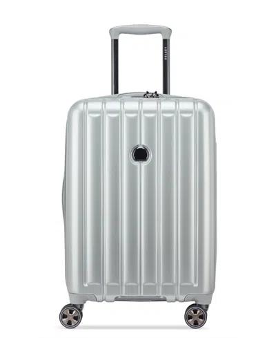 Delsey Paris Shadow 6 Expandable Carry-on Spinner In Anniversary Silver