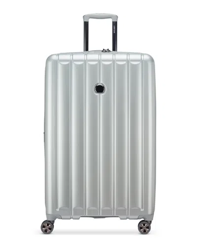 Delsey Paris Shadow 6 Large Expandable Spinner In Anniversary Silver