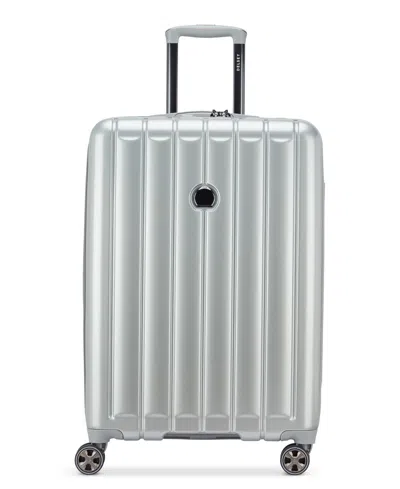Delsey Paris Shadow 6 Medium Expandable Spinner In Anniversary Silver