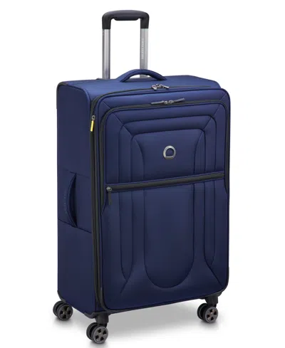 Delsey Paris Shadow Dlx Large Check-in Spinner In Blue