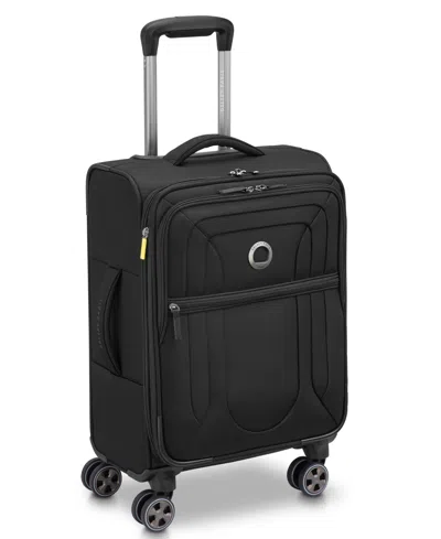 Delsey Paris Shadow Dlx Small Expandable Carry-on Spinner In Black