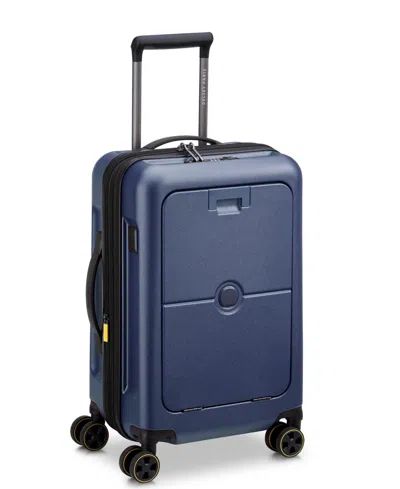 Delsey Paris Turenne 2.0 Business Front Pocket Carry-on Spinner In Blue