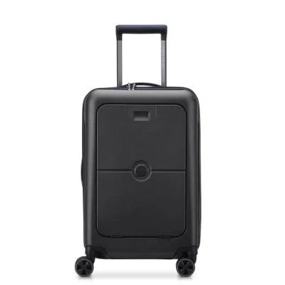 Delsey Paris Turenne 2.0 Carry-on Spinner Luggage With Front Pocket In Black