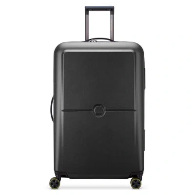 Delsey Paris Turenne 2.0 Large Checked Spinner Luggage In Black