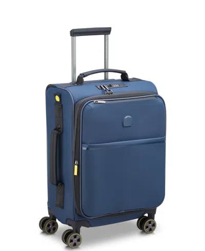 Delsey Paris Turenne Soft Carry-on Softside Spinner In Blue
