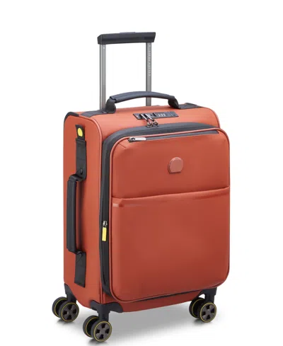 Delsey Paris Turenne Soft Carry-on Softside Spinner In Orange