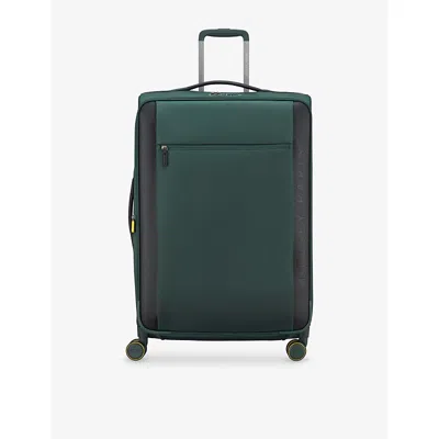 Delsey Pine Montmartre 3 4 Double-wheel Expandable Suitcase 76cm In Green