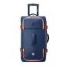 Delsey Raspail Roland Garros 24 Rolling Duffle Bag In Navy