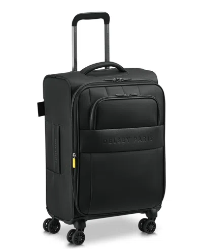 Delsey Tour Air Expandable 20" Spinner Carry-on In Black
