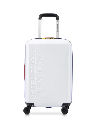 Delsey United 19" Carry-on Spinner In White