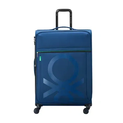 Delsey United Colors Of Benetton X  Paris Color Block 27" Softside Luggage In Blue
