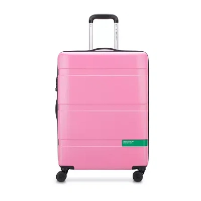 Delsey United Colors Of Benetton X  Paris Now! 23" Hardside Luggage In Pink