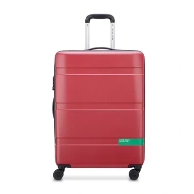 Delsey United Colors Of Benetton X  Paris Now! 23" Hardside Luggage In Red