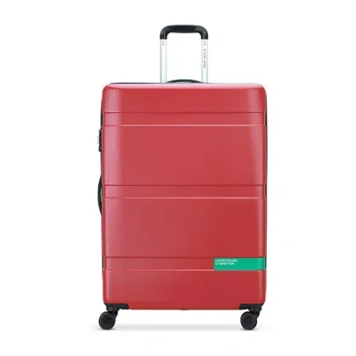 Delsey United Colors Of Benetton X  Paris Now! 27" Hardside Luggage In Red