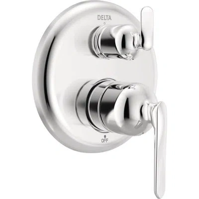 Delta 14 Series 3-setting Integrated Diverter Trim In Lumicoat Chrome
