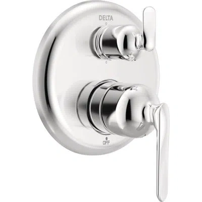 Delta 14 Series 6-setting Integrated Diverter Trim In Lumicoat Chrome