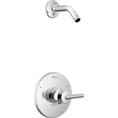 Delta 14 Series Monitor Pressure Balance Shower Faucet Trim With Monitor In Chrome