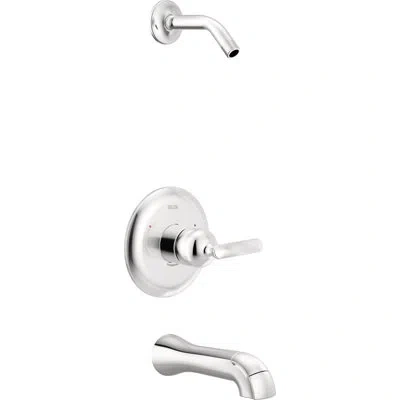 Delta 14 Series Tub Shower Trim - Less Head In Lumicoat Chrome