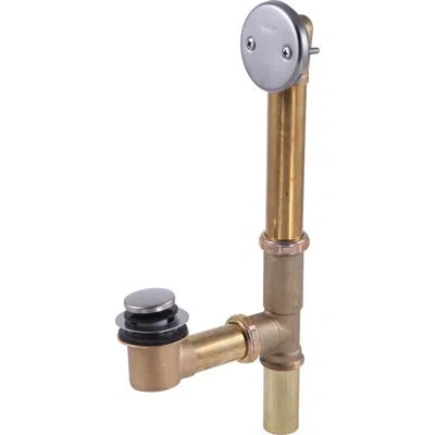 Delta 1.63" Leg Tub Drain With Overflow In Brilliance Stainless