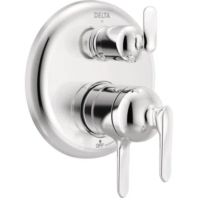Delta 17 Series 3-setting Integrated Diverter Trim In Lumicoat Chrome