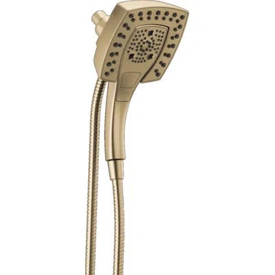 Delta 1.75 Gpm Rain Dual Shower Head With H2okinetic Technology In Champagne Bronze