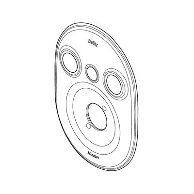 Delta 18 Series Escutcheon In Chrome