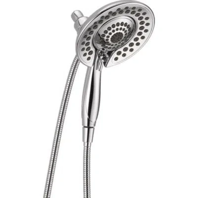 Delta 2.5 Gpm Rain Dual Shower Head With H2okinetic Technology In Chrome