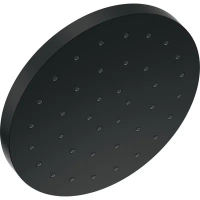 Delta 2.5 Gpm Single Setting Massage Fixed Shower Head With H2okinetic Technology In Matte Black