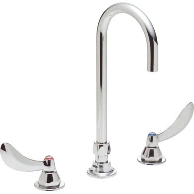 Delta 27t Series Double Handle Pillar Faucet In White
