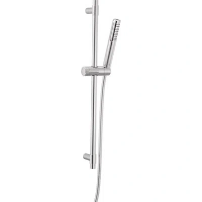 Delta 2-setting Slide Bar Handheld Shower Head With High Pressure Proclean Spray In Lumicoat Chrome