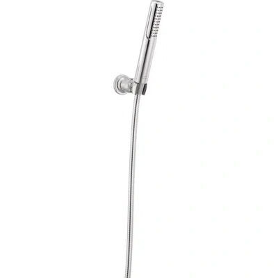 Delta 2-setting Wall Mount Handheld Shower Head With High Pressure Proclean Spray In Lumicoat Chrome