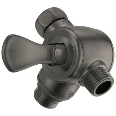 Delta 3-way Shower Arm Diverter For Hand Shower In Black Stainless