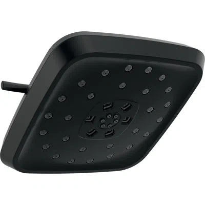 Delta 4-setting Multi Function Fixed Shower Head With H2okinetic Technology In Matte Black