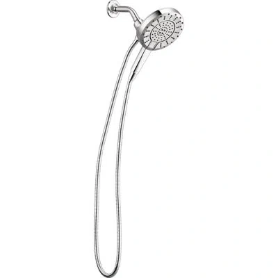 Delta 5-setting In2ition 2-in-1 Dual Shower Head With Handheld High Pressure Proclean Spray 1.75 Gpm In Chrome