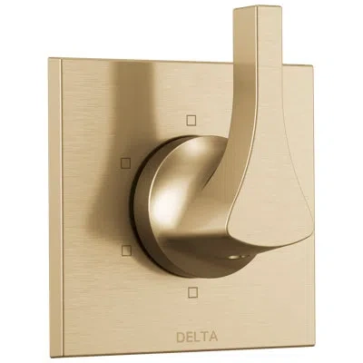 Delta 6-setting Diverter Trim In Brushed Gold
