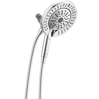 Delta 6-setting In2ition 2-in-1 Dual Shower Head With Proclean Spray In Chrome