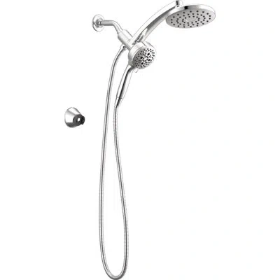 Delta 7-setting Pivotpro 3-in-1 Combination Shower Head With Proclean High Pressure Spray 1.75 Gpm In Lumicoat® Chrome