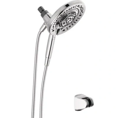 Delta 7-spray In2ition Dual Shower Head With Handheld Spray, Handheld Shower Head With Hose In Chrome