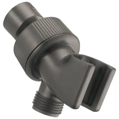 Delta Adjustable Shower Arm Mount For Hand Shower In Black Stainless