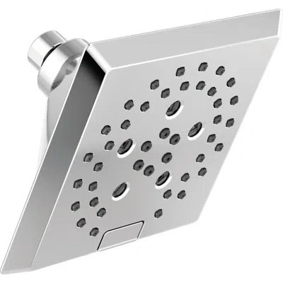 Delta Adjustable Shower Head With H2okinetic Technology In Lumicoat Chrome