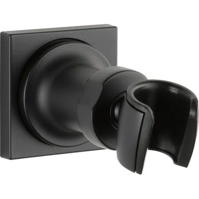 Delta Adjustable Square Wall Mount For Hand Shower In Black