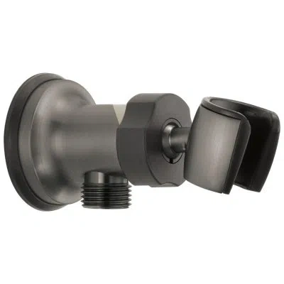 Delta Adjustable Wall Mount Elbow In Black Stainless