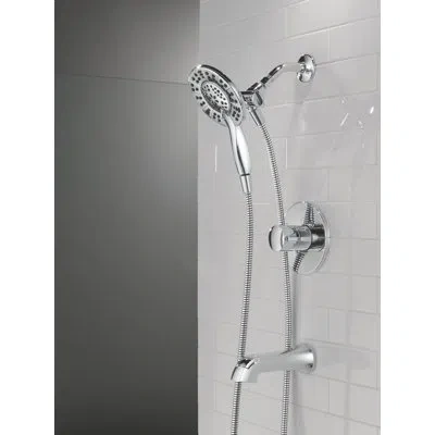 Delta Albion Single-function Tub Shower Faucet Set, Shower Trim Kit With In2ition Shower Head In Chrome