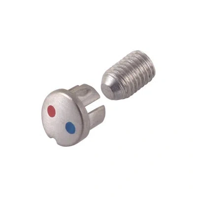 Delta Allora Pull Down Faucet Set Screw And Cover Button In Gray