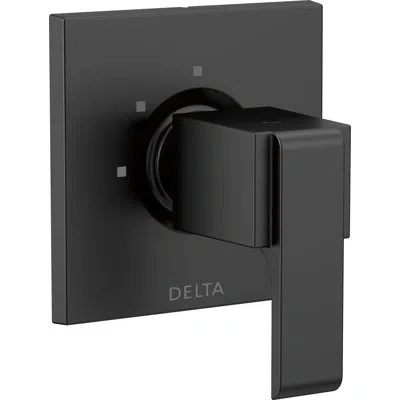 Delta Ara 3-setting Shower Handle Diverter Trim Kit, Diverter Valve Trim Kit In Matte Black