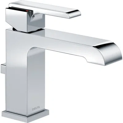 Delta Ara Single Hole Bathroom Faucet With Drain Assembly In Chrome