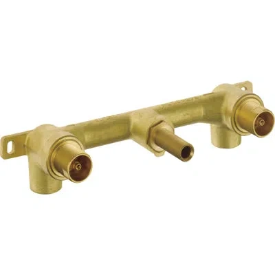 Delta Ara Wall Mount Lavatory Rough-in Valve In Gold