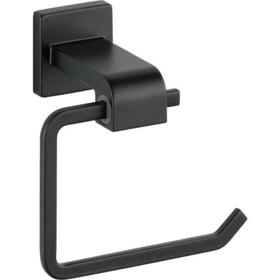 Delta Ara Wall Mount Open Square Toilet Paper Holder Bath Hardware Accessory In Matte Black